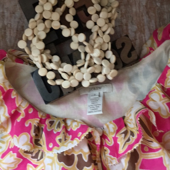 J. CREW Ruffle Neck Sleeveless Floral Print Top - Picture 11 of 12